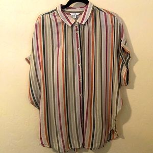 Striped Button Down Top